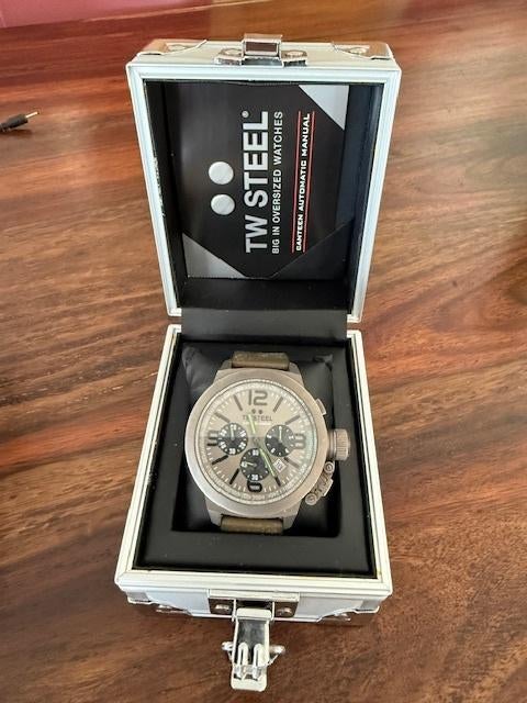 TWsteel Dakar Coronel 50mm, Sieraden, Tassen en Uiterlijk, Horloges | Heren, Overige merken, Overige materialen, Gebruikt, Polshorloge