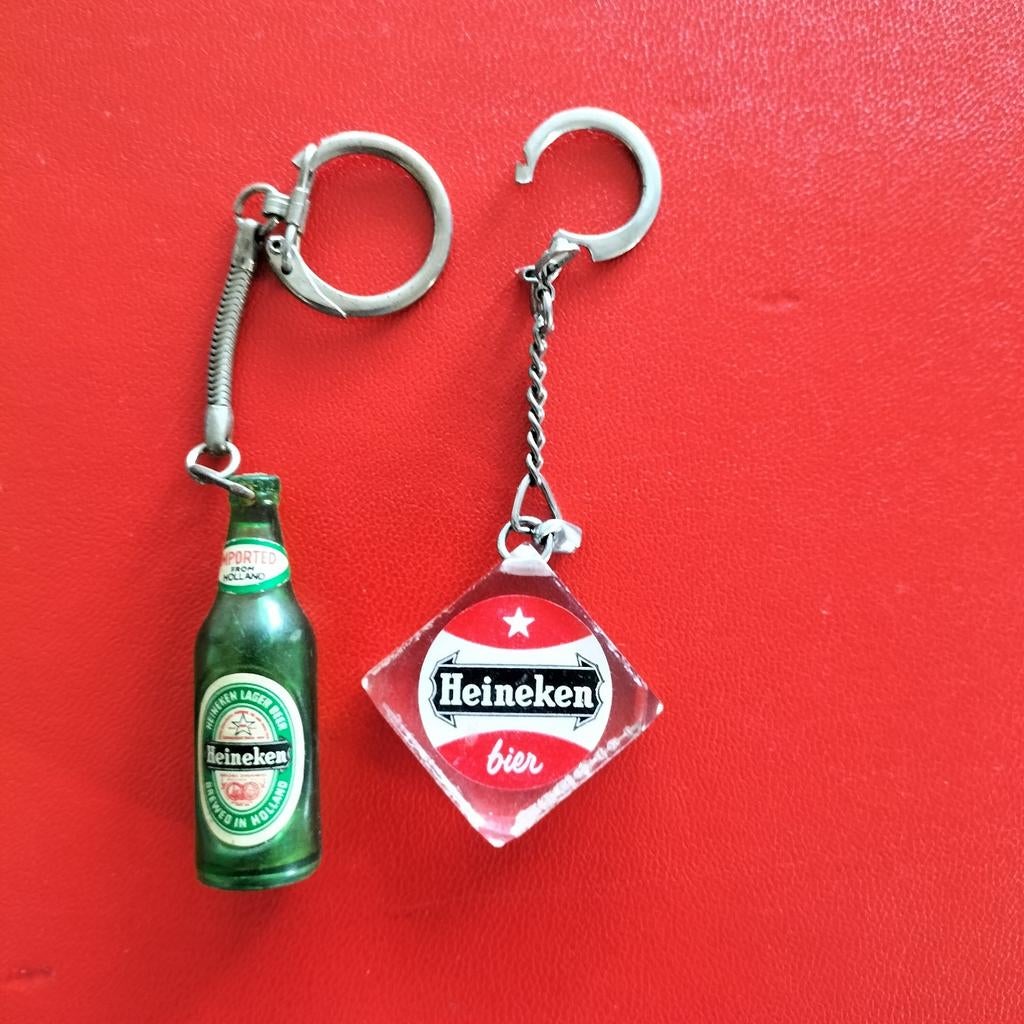 Heineken Sleutelhangers - Bierfles en Logo, Ophalen of Verzenden, Gebruikt