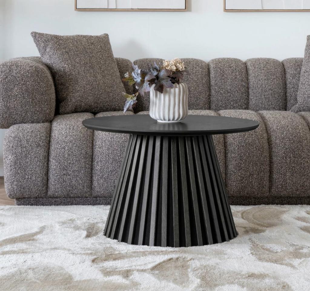 House Nordic - Salontafel Zwart Hout  Osaka | Van €349, nu, 100 tot 150 cm, Glas, House Nordic, House Nordic