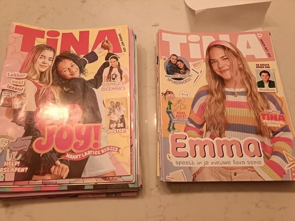 Grote collectie Tina tijdschriften (2024 & 2026), Ophalen of Verzenden, Gelezen, Damesbladen