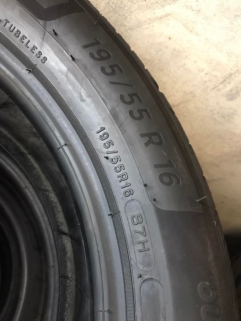 “195 55 16 Michelin. Demo. Puntjes zitten er nog op”, Ophalen, Gebruikt, 16 inch, Band(en)