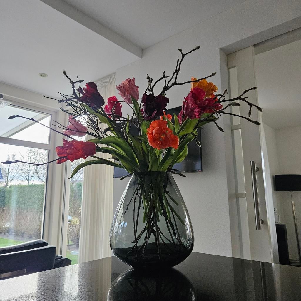 PRACHTIGE SMOKE VAZEN EN TULPEN, Ophalen of Verzenden, Nieuw