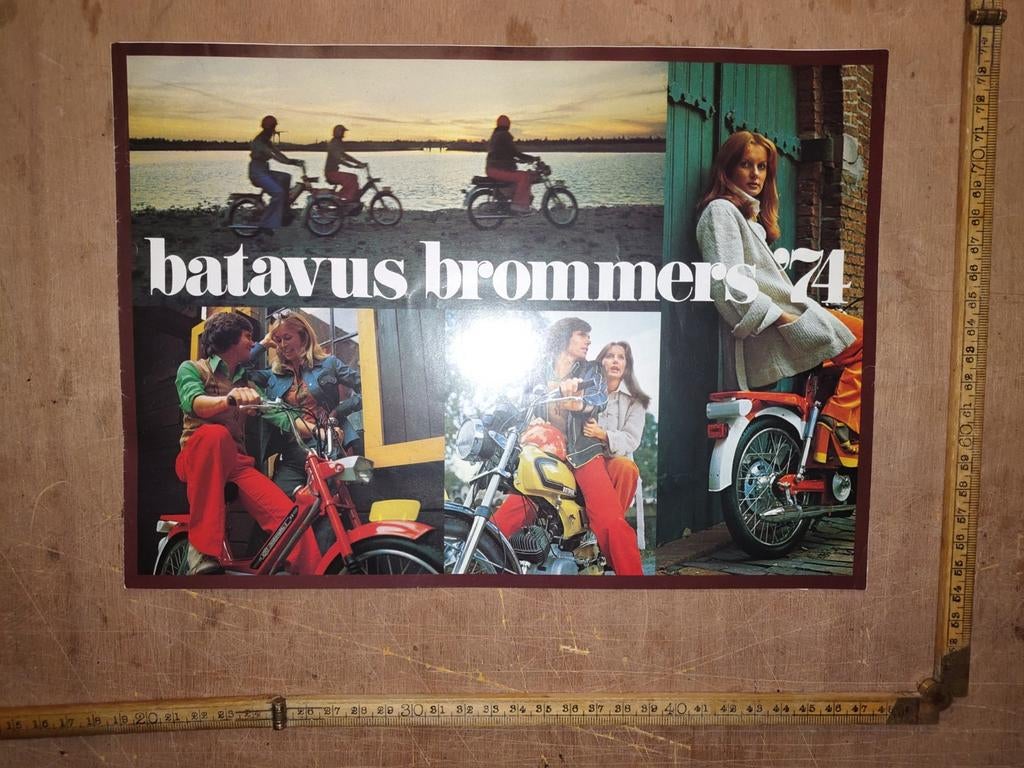 Batavus brochure met prijslijst 1974, Fietsen en Brommers, Ophalen of Verzenden, Zo goed als nieuw