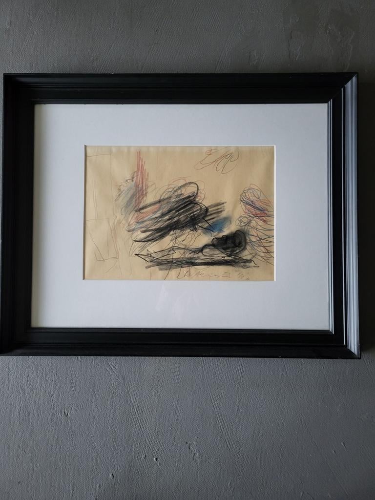 Ger Lataster - Abstracte Tekening 1983, Antiek en Kunst, Ophalen