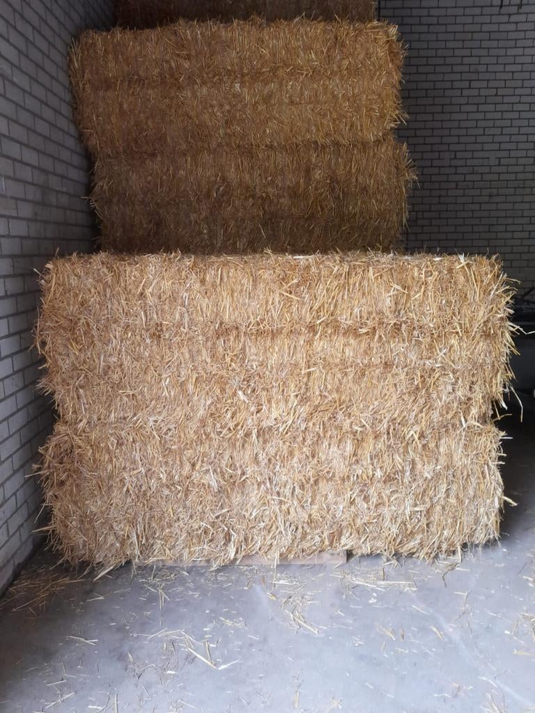 Grote balen stro te koop, Ophalen, Vee