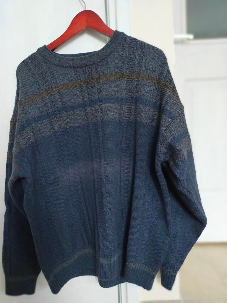 VINTAGE WOLLEN TRUI SCANDINAVISCH WOLEN 80 90 BOHO HIPPIE, Kleding | Heren, Ophalen of Verzenden, Zo goed als nieuw, Maat 52/54 (L)