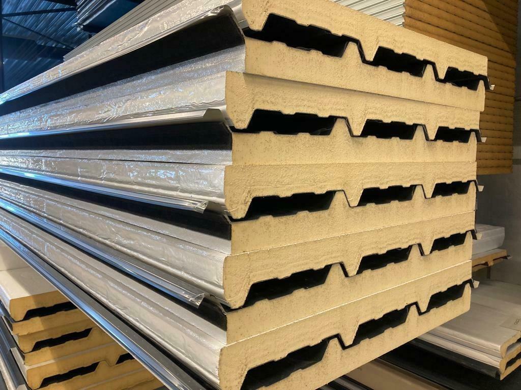 Geïsoleerde dakpanelen, 60mm, Dakpanelen, A / B keuze, Ophalen, Nieuw, Overige materialen, 50 tot 100 mm