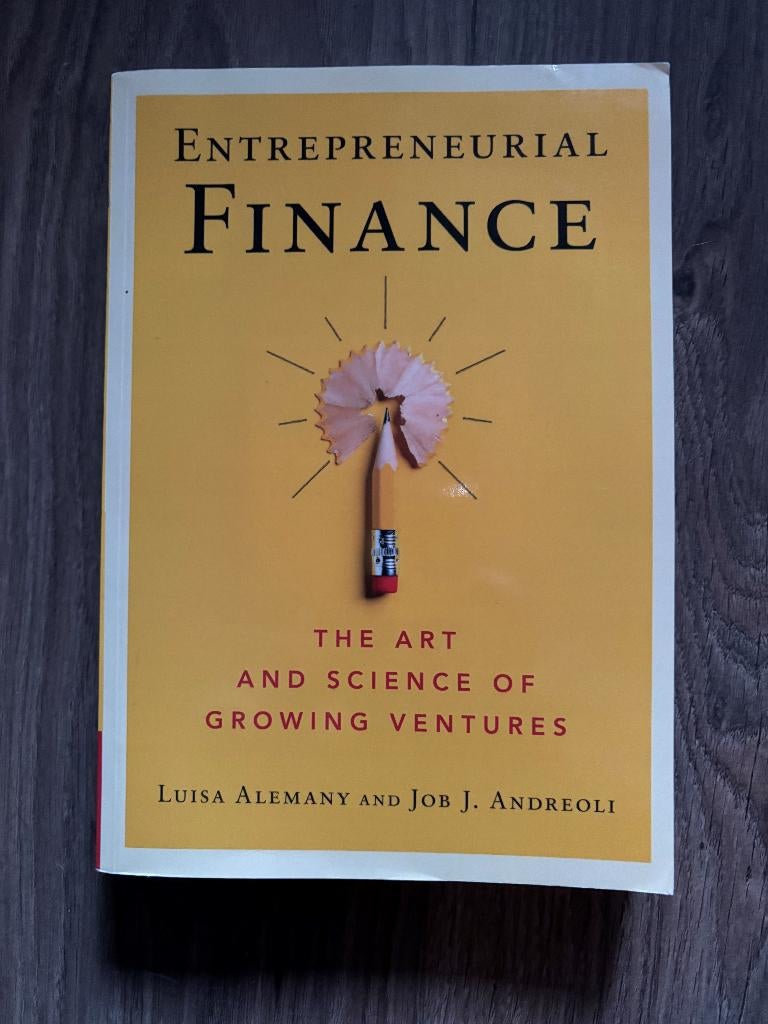 Entrepreneurial Finance, Job J. Andreoli, Ophalen of Verzenden, Beta, WO