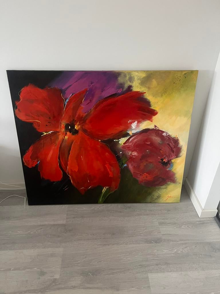 Schilderij Peter van Gerwen - 120x100cm, Antiek en Kunst, Ophalen