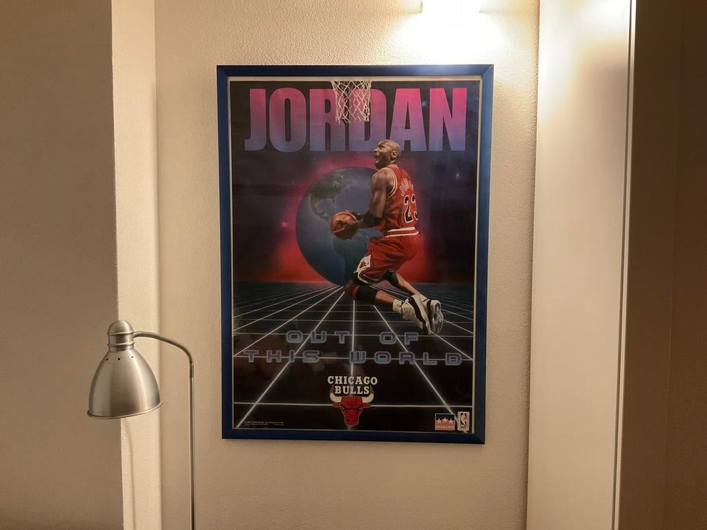 MICHAEL JORDAN XXL POSTER – ORIGINEEL 1996 – SUPERSTAAT, Ophalen of Verzenden