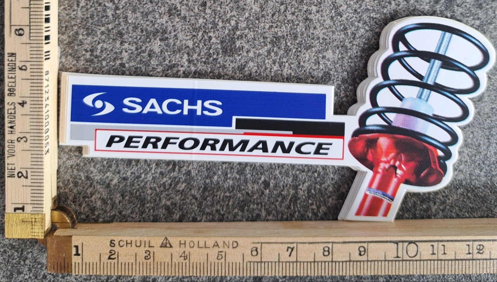Vintage sticker Sachs performance schokbrekers, Ophalen of Verzenden, Zo goed als nieuw