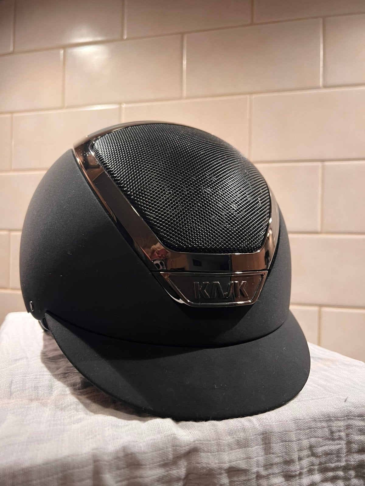 Kask cap maat 58, Dieren en Toebehoren, Heren, Overige merken, Rijhelm/cap, Zwart