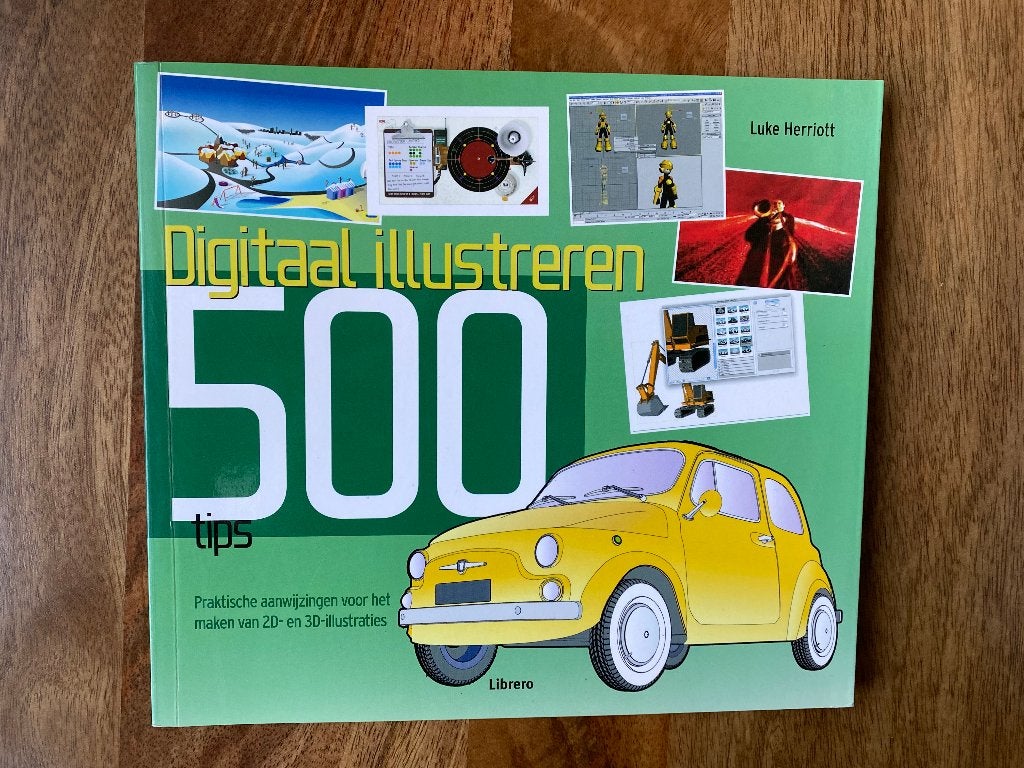 Digitaal illustreren 500 tips - Luke Herriott, Ophalen of Verzenden, Internet of Webdesign, Luke Herriott, Zo goed als nieuw