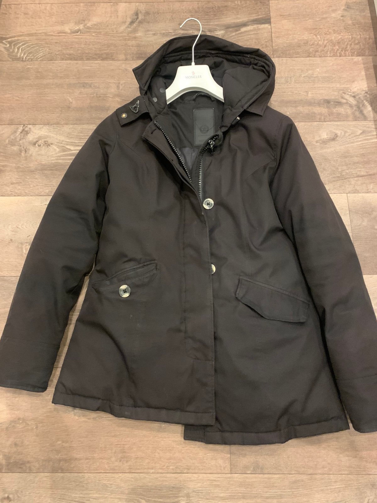Airforce parka jas zwart, Ophalen of Verzenden, Zo goed als nieuw, Zwart