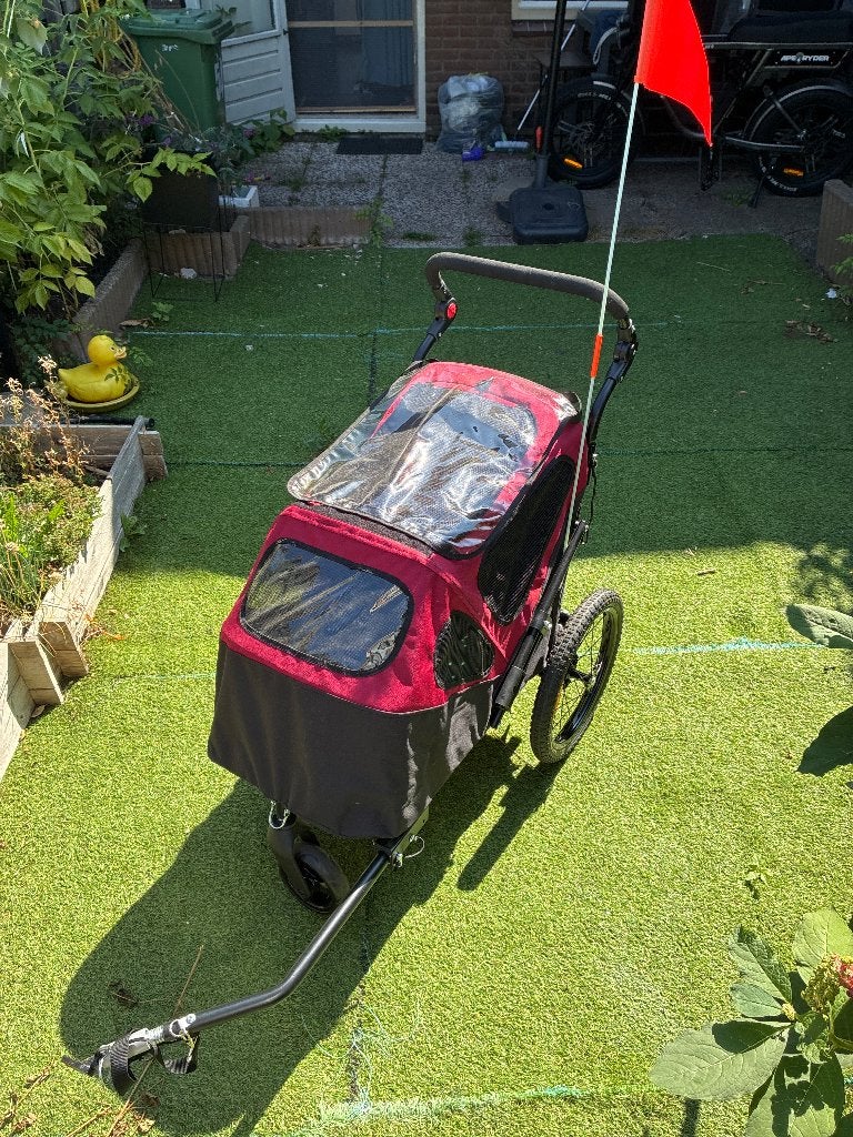 Hondenkar/fietskar zo goed als nieuw, Ophalen, Zo goed als nieuw, Hondenkar