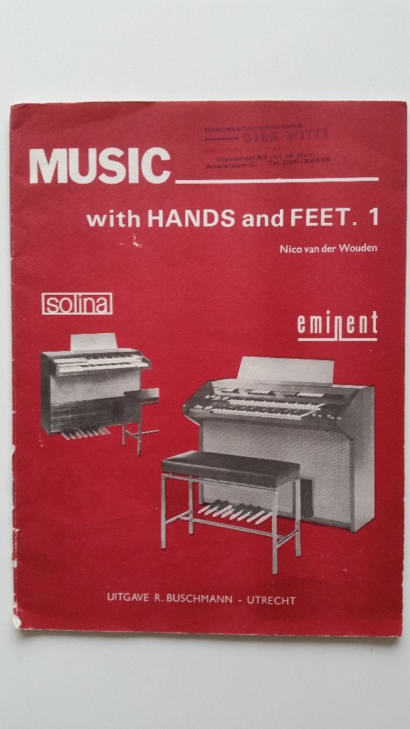 MUSIC with hands and feet. 1, Ophalen of Verzenden, Gebruikt, Les of Cursus, Orgel
