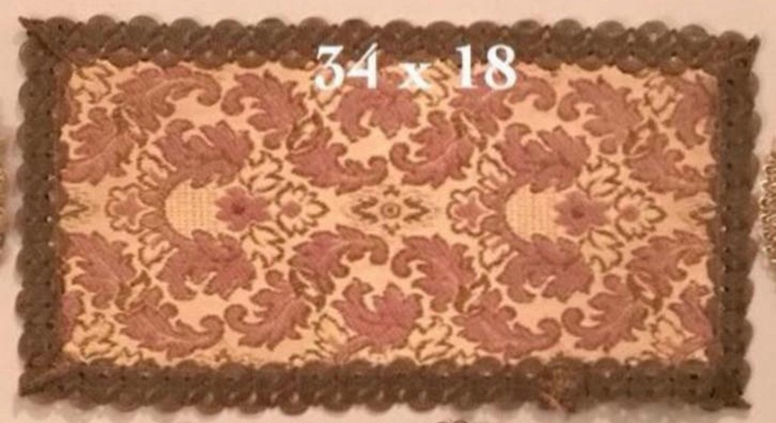Vintage geborduurd kleedje 34x18 cm, Ophalen