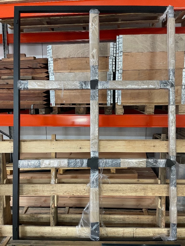 Aluminium vast kozijn met vakverdeling glas, Ophalen, Nieuw, Veiligheidsglas, 160 cm of meer