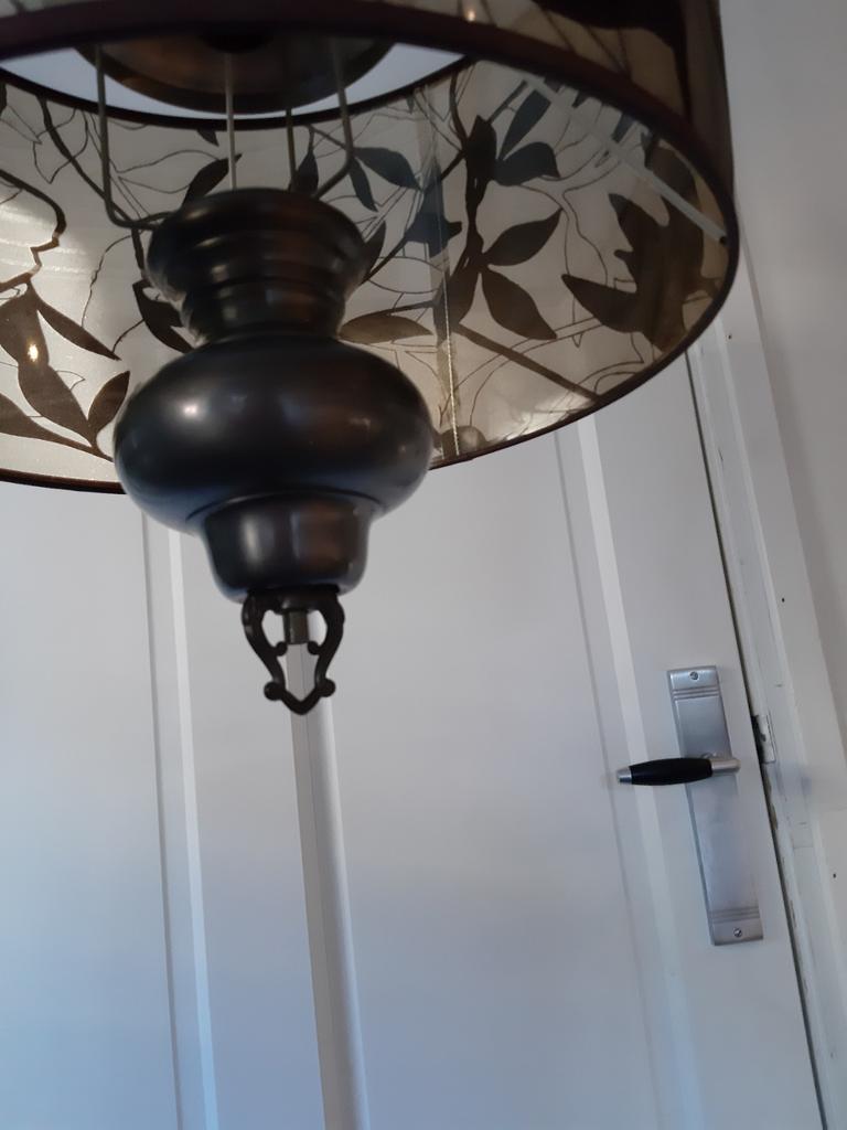 Tinnen hanglamp, Huis en Inrichting, Lampen | Kroonluchters, Ophalen of Verzenden