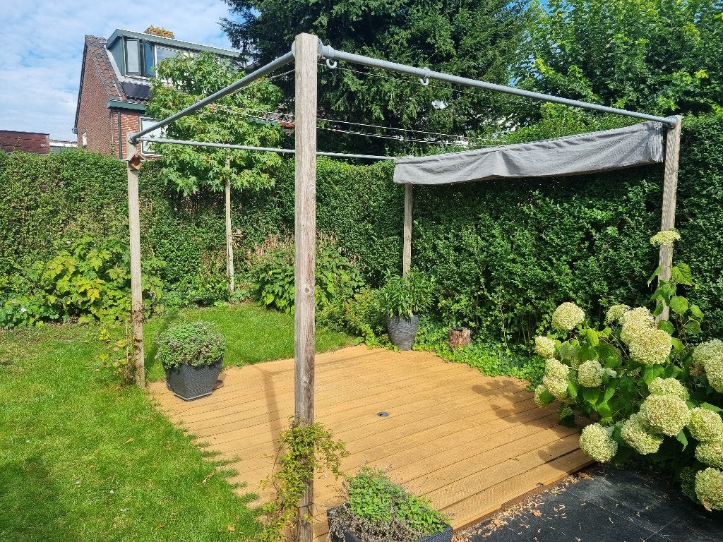 Pergola met schaduwdoek, Tuin en Terras, Ophalen, Gebruikt, Tuinpaviljoen