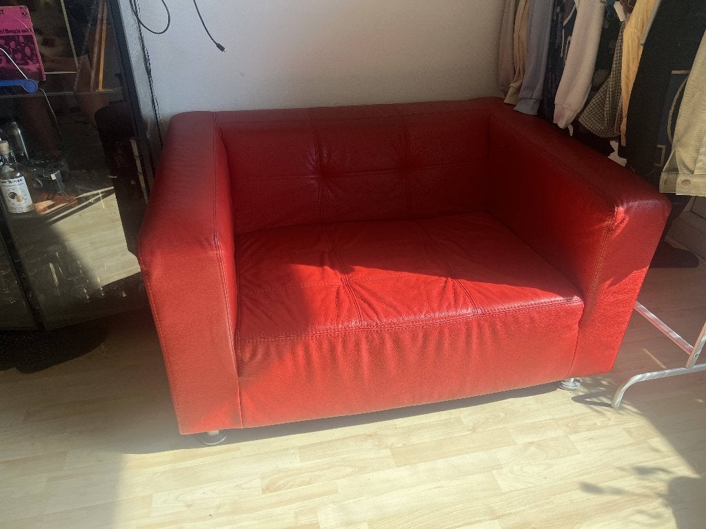Love seat / kleine bank, Ophalen, Gebruikt, Tweepersoons, Rechte bank