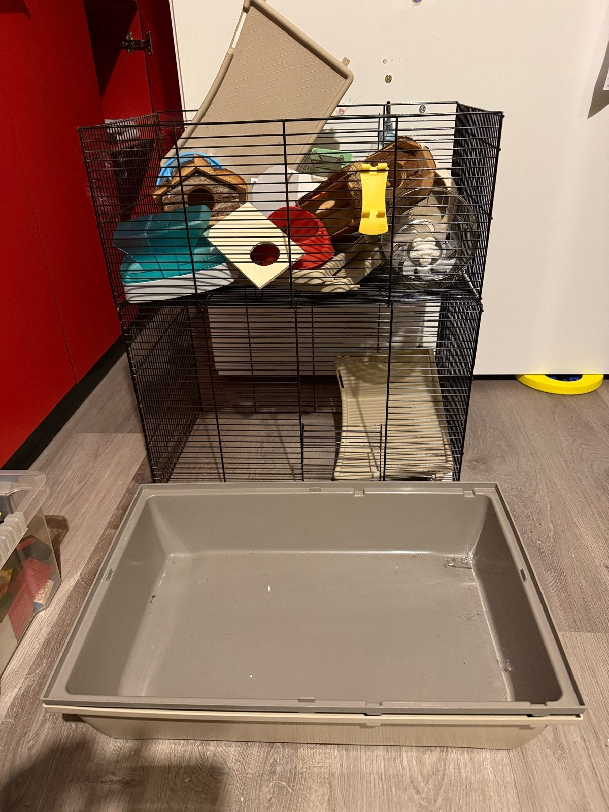 Twee hamsterkooien incl toebehoren, Dieren en Toebehoren, Ophalen, Gebruikt, Hok