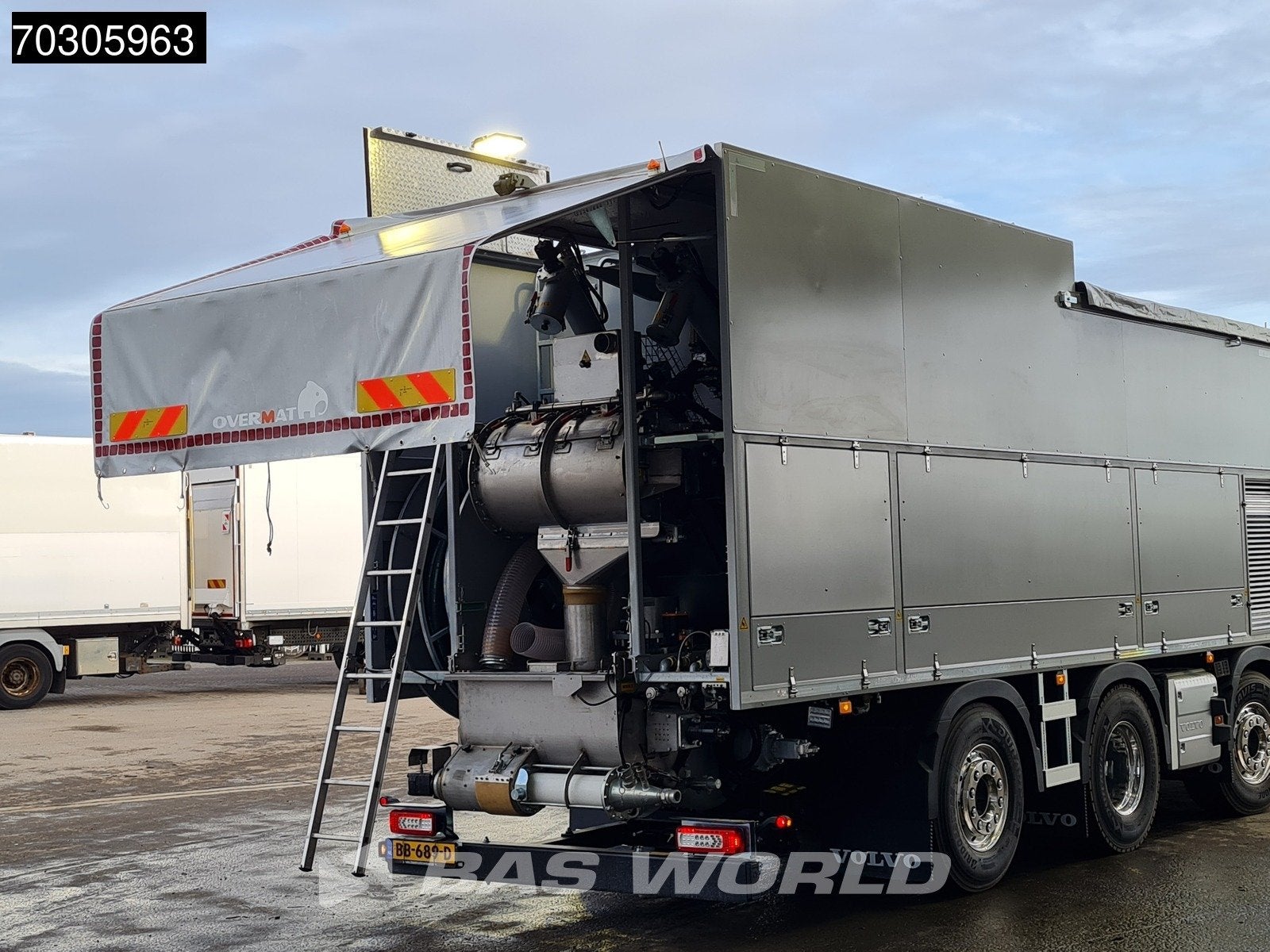 Volvo FM 460 8X2 NEW OVERMAT MSA 13.6.3 TWIN PTO Dry + Liqui, Automaat, Stof, 460 pk, Euro 6