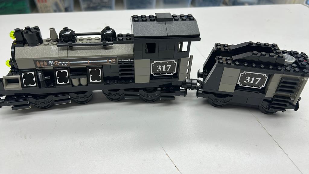 SB2914 Lego trein 10205 My Own Train compleet, oud d. grijs, Ophalen of Verzenden, Zo goed als nieuw