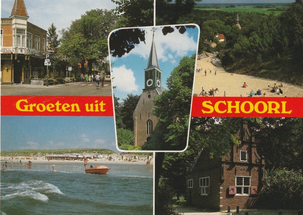 SCHOORL Centrum Strand Kerk Klimduin Groeten, Verzenden, 1980 tot heden, Ongelopen, Noord-Holland