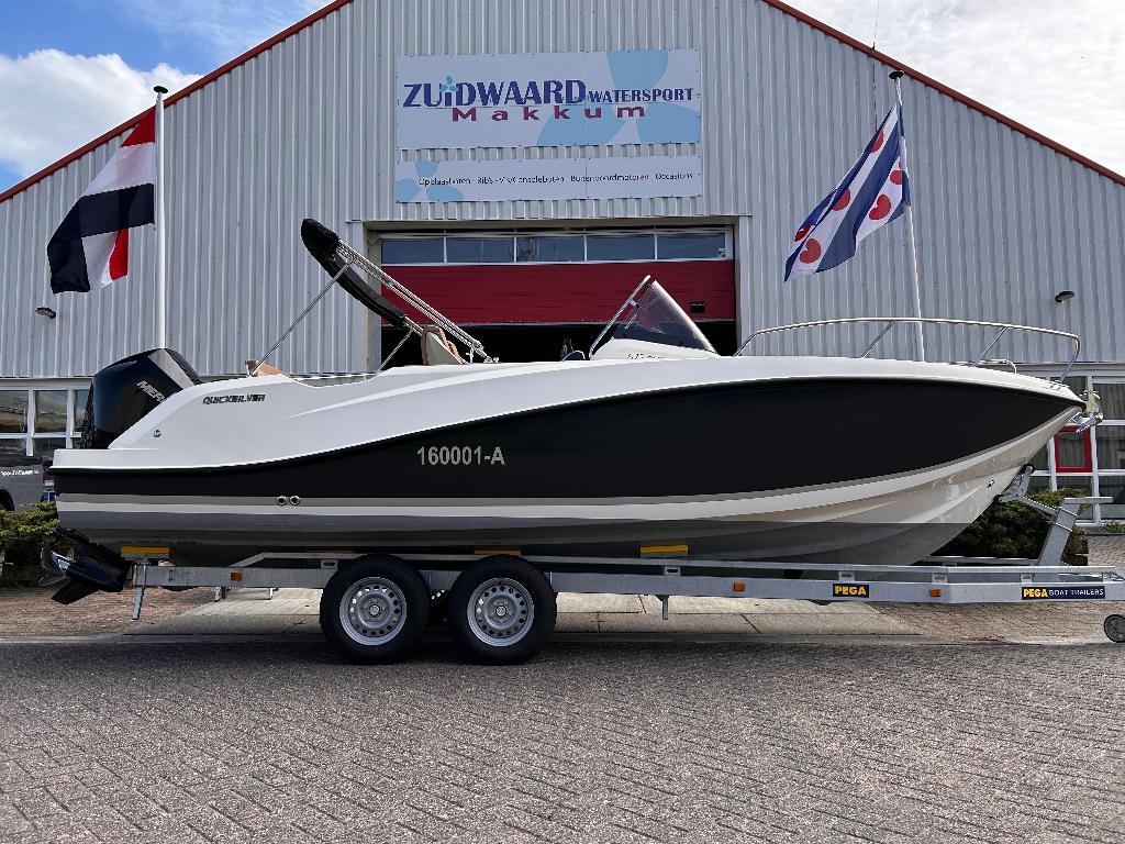 Quiksilver 675 Open bouwjaar 2023, Watersport en Boten, Vis- en Consoleboten, Viertaktmotor, 225 pk, Zo goed als nieuw, Quicksilver