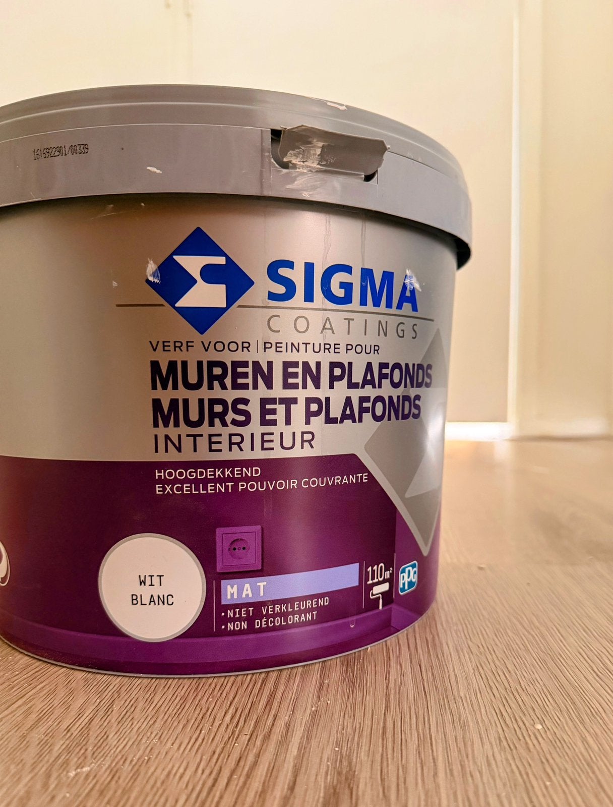Sigma Coatings Muurverf Wit (9.9L van de 10L), Ophalen, Wit, Nieuw, Verf