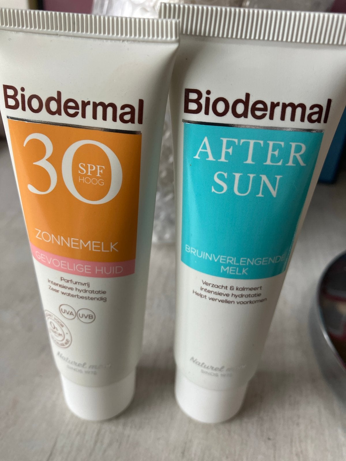 Biodermal Zonnemelk SPF30 & After Sun Bruinverlengend, Ophalen of Verzenden, Nieuw, Zonnebrand of After Sun