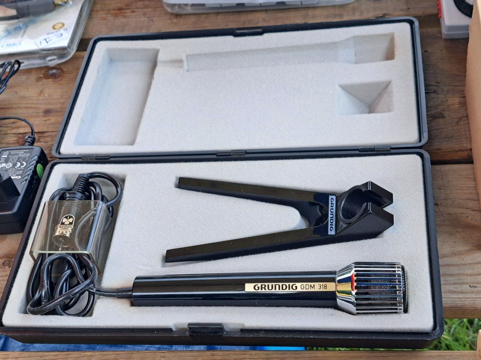 Originele Grundig GDM 318 Microfoon met Koffer, Ophalen of Verzenden