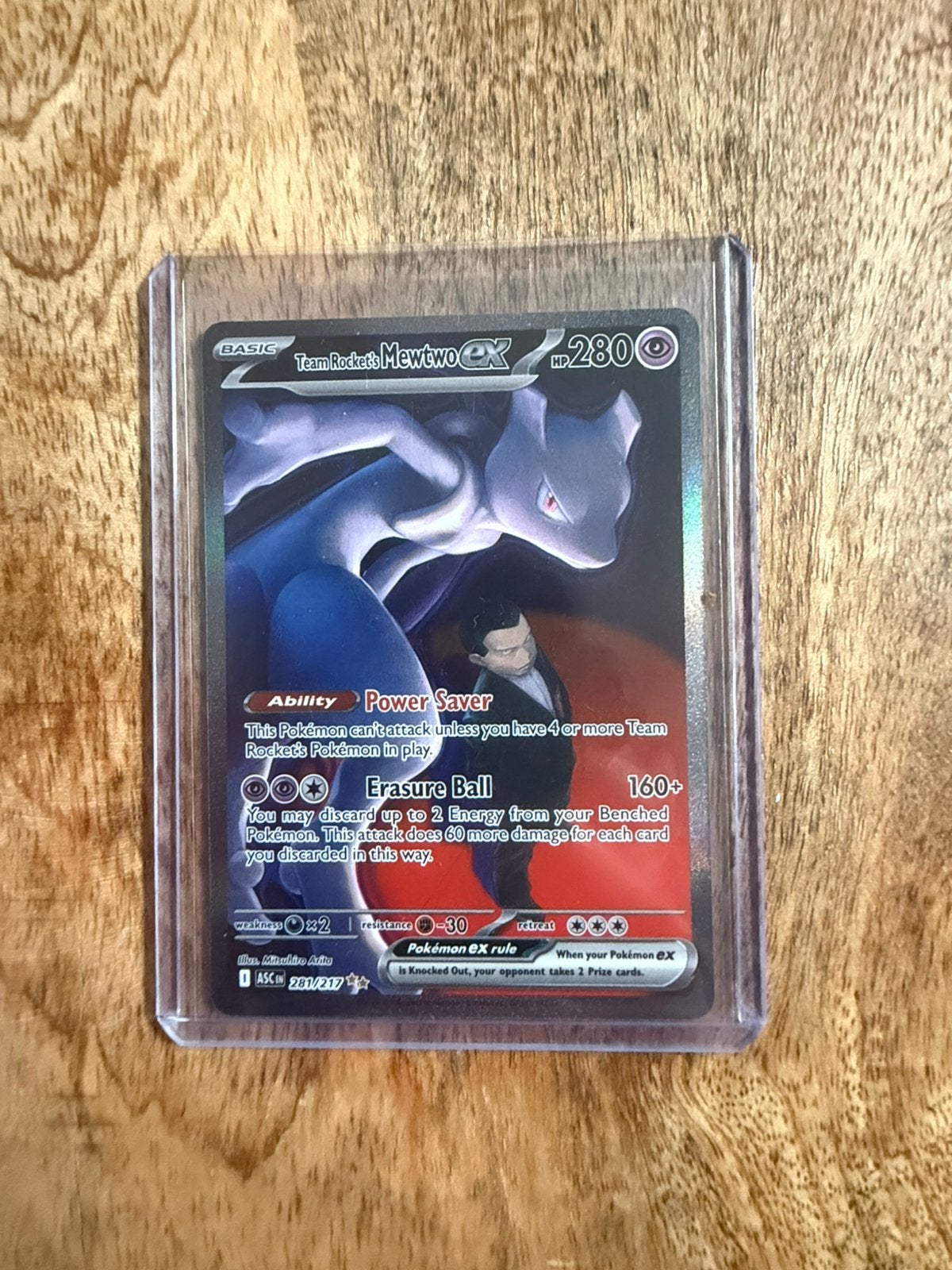 Team rockets mewtwo 281/217, Verzamelen, Ophalen of Verzenden, Zo goed als nieuw