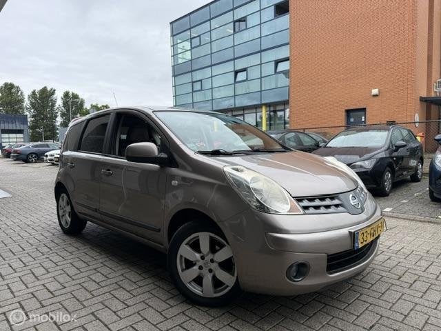 Nissan Note 1.4 Life exclusief Leer Airco, Auto's, Voorwielaandrijving, 4 cilinders, Bruin, Origineel Nederlands