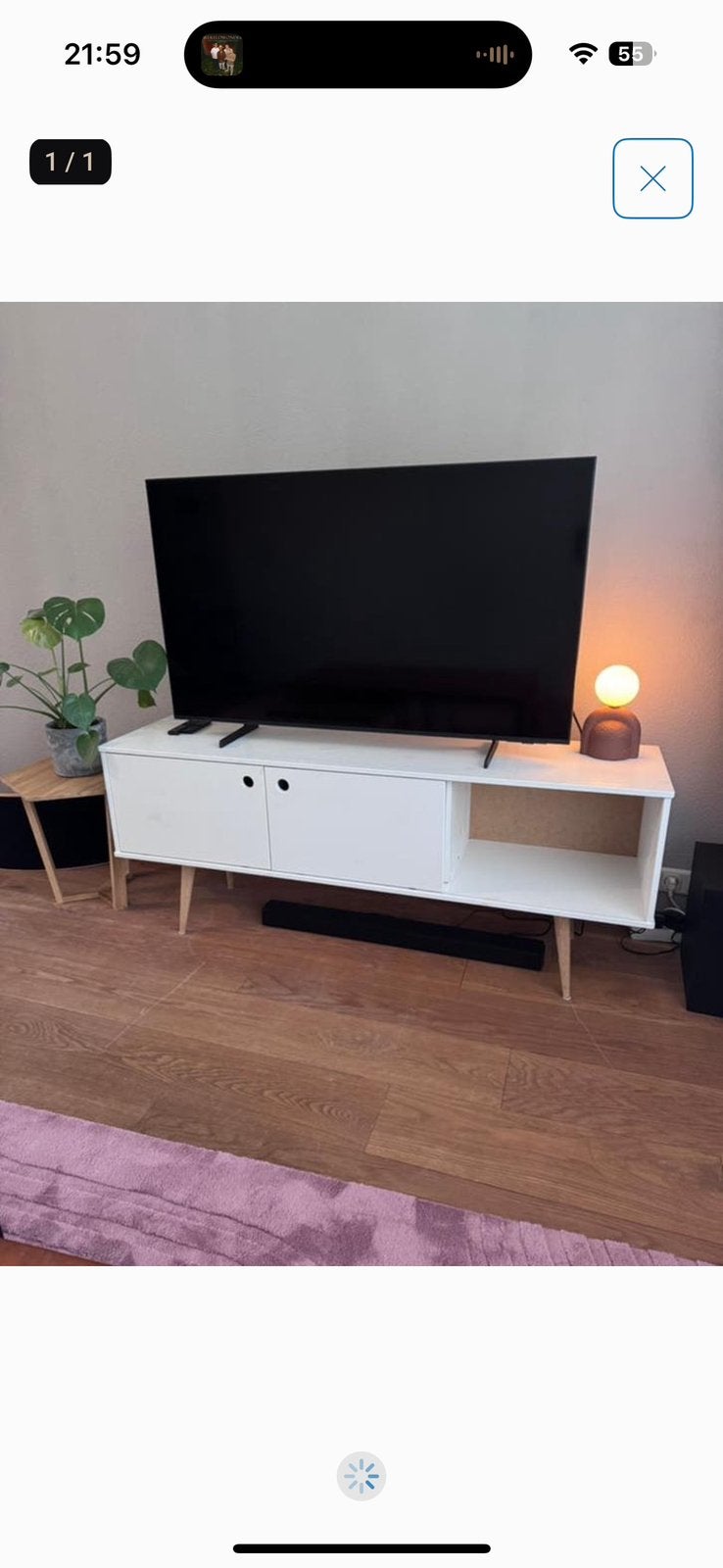 GRATIS woood tv meubel, Huis en Inrichting, Kasten | Televisiemeubels, Ophalen, 25 tot 50 cm, Minder dan 100 cm