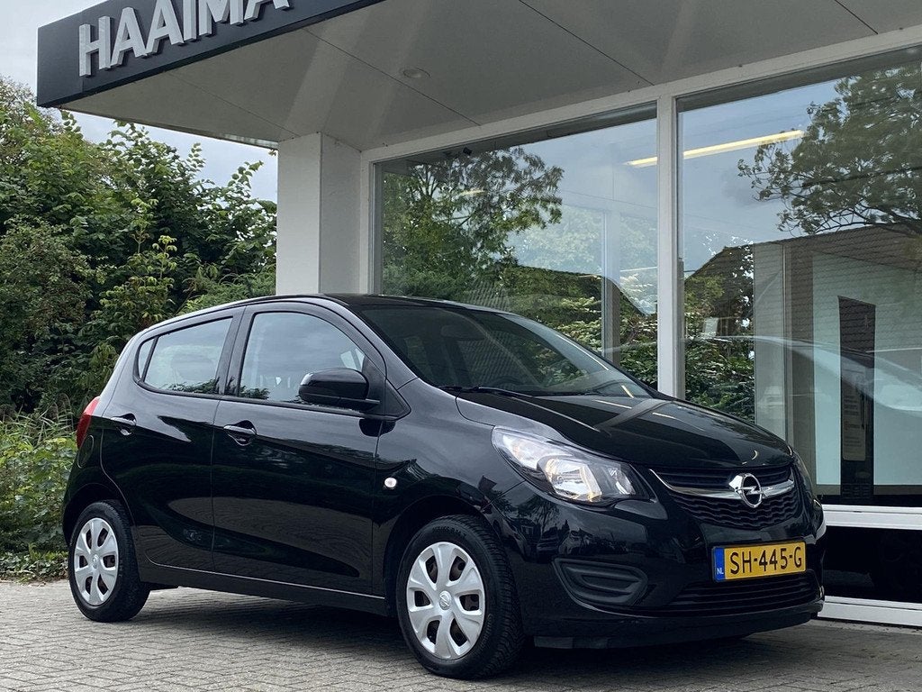 Opel KARL 1.0 ecoFLEX Edition | Dealeronderhouden | Airco |, Voorwielaandrijving, 839 kg, Gebruikt, Zwart