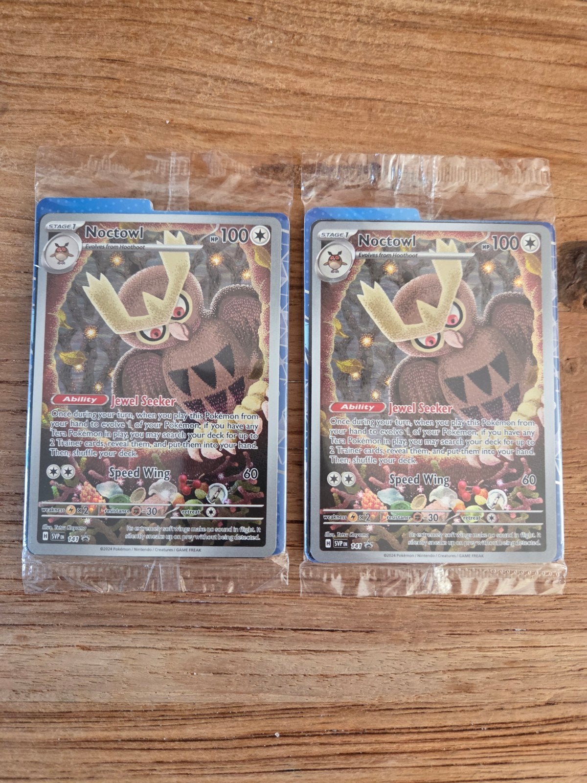 Noctowl Sealed Promo Pokémon Kaarten (2 stuks), Ophalen of Verzenden, Zo goed als nieuw, Meerdere kaarten