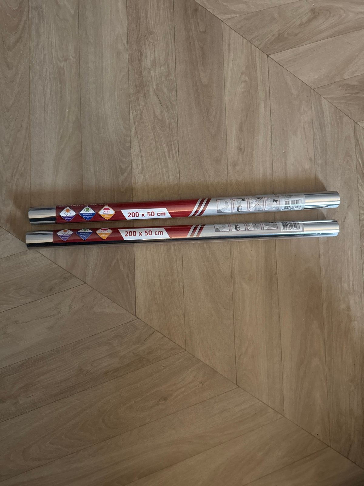 Spiegelfolie voor ramen - 200 x 50 cm (2 rollen), Ophalen, Minder dan 80 cm, Overige typen, Nieuw