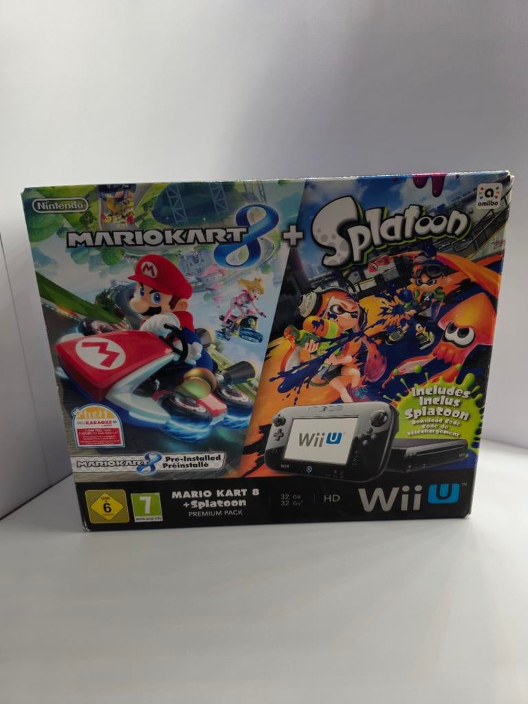 Wii U met Mario Kart 8 en Splatoon - Compleet in doos, Spelcomputers en Games, Spelcomputers | Nintendo Wii U, Ophalen of Verzenden