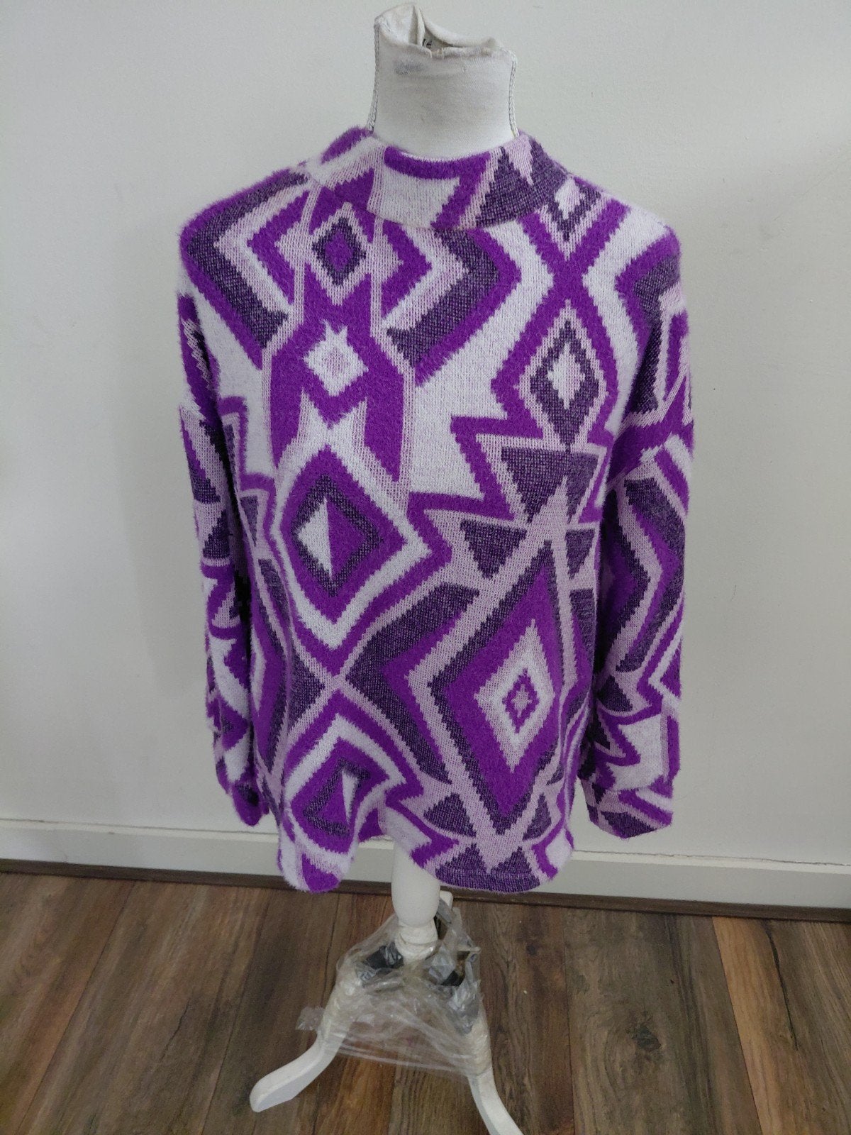 Mooie fluffy trui van Street One maat 40, Paars, Ophalen of Verzenden, Zo goed als nieuw, Maat 42/44 (L)