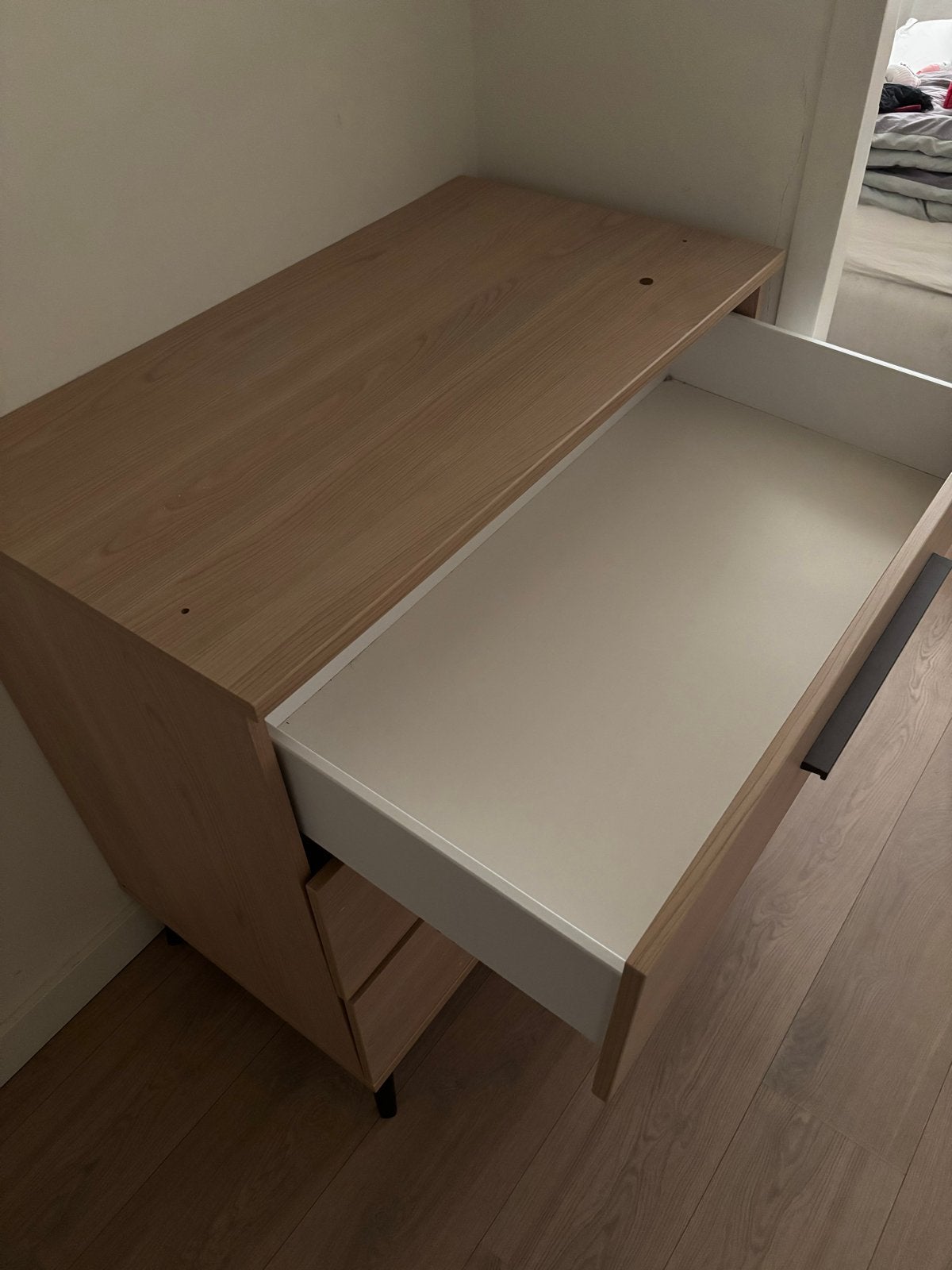 Commode met 3 laden - Babykamer ladekast, 3 of 4 laden, Ophalen of Verzenden, Gebruikt, Overige houtsoorten