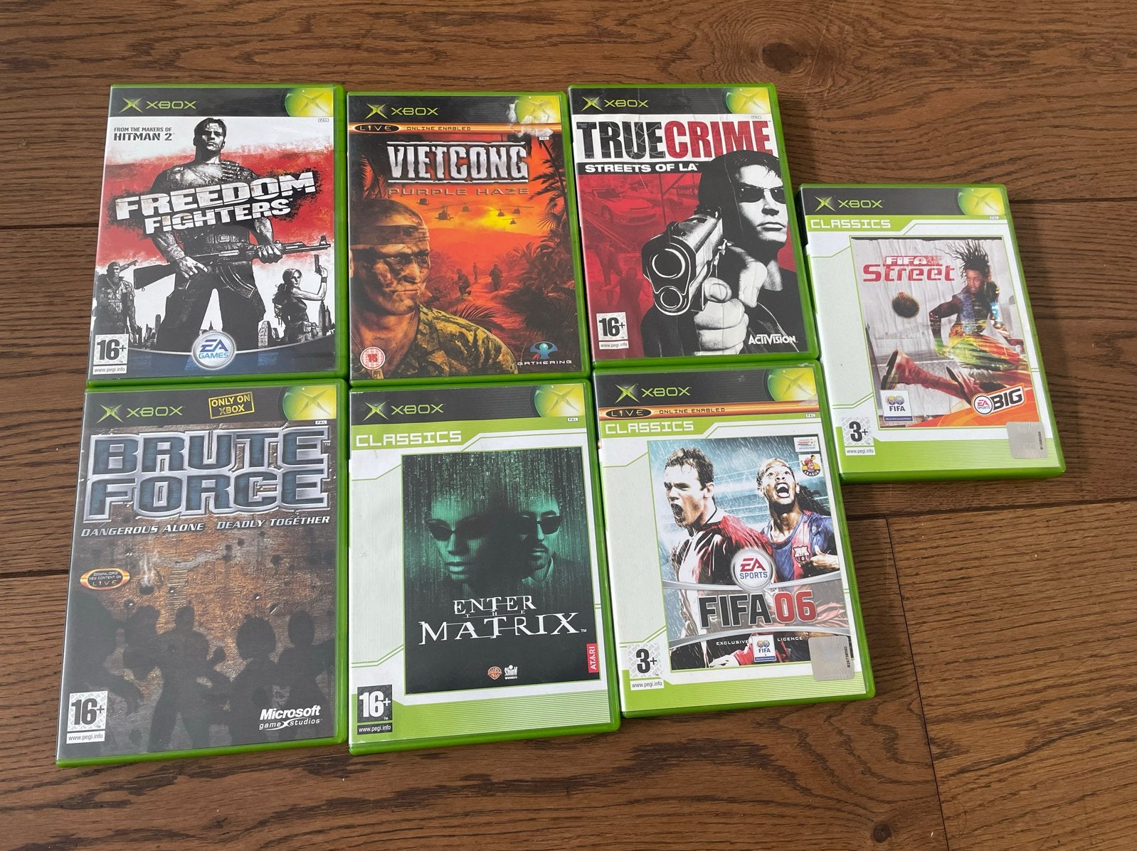 Xbox Original Games: Matrix, Freedom Fighters, Vietcong, Gebruikt, Shooter, Verzenden, Eén computer