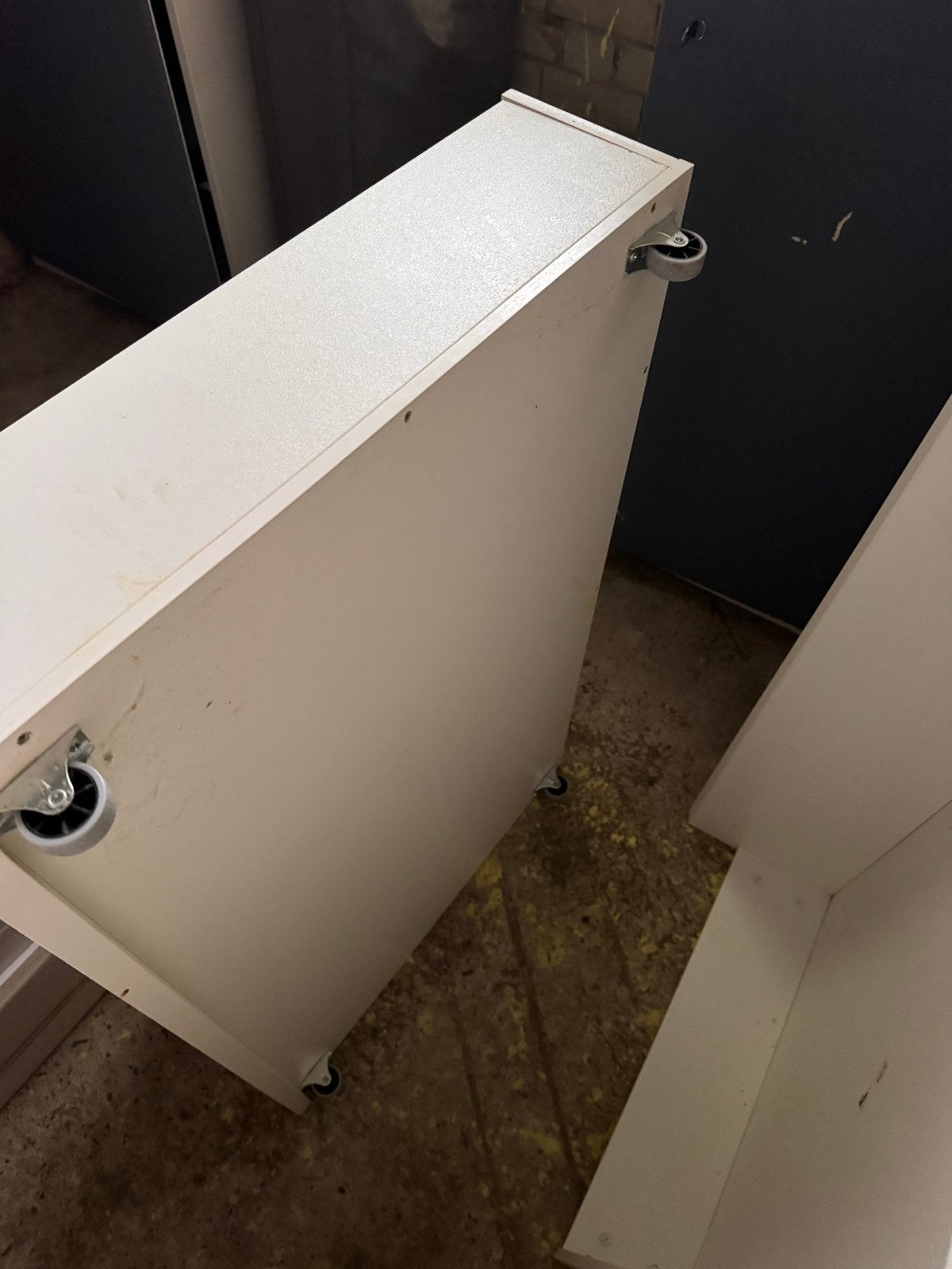 Witte verrijdbare ladeblokken/opbergkasten, Ophalen, Zo goed als nieuw