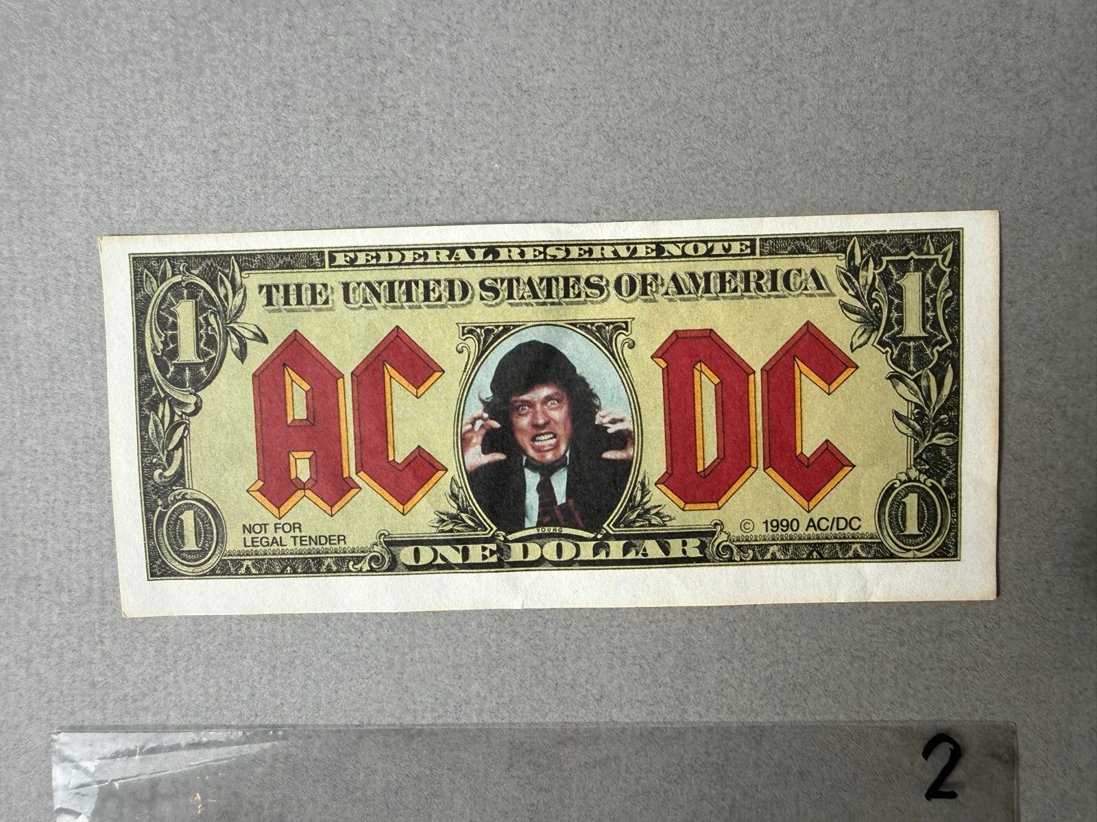 AC/DC Angus Bucks / Angus Bills - Moneytalks Memorabilia, Ophalen of Verzenden, Zo goed als nieuw, Overige typen