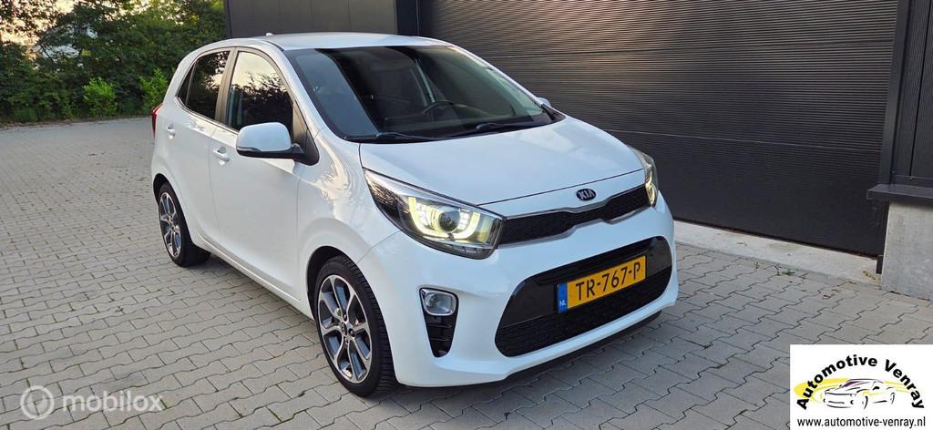 Kia Picanto Colour Edition Camera Navi Half Leder 53.000 km, Auto's, Kia, Gebruikt, Euro 6, 4 stoelen, Wit