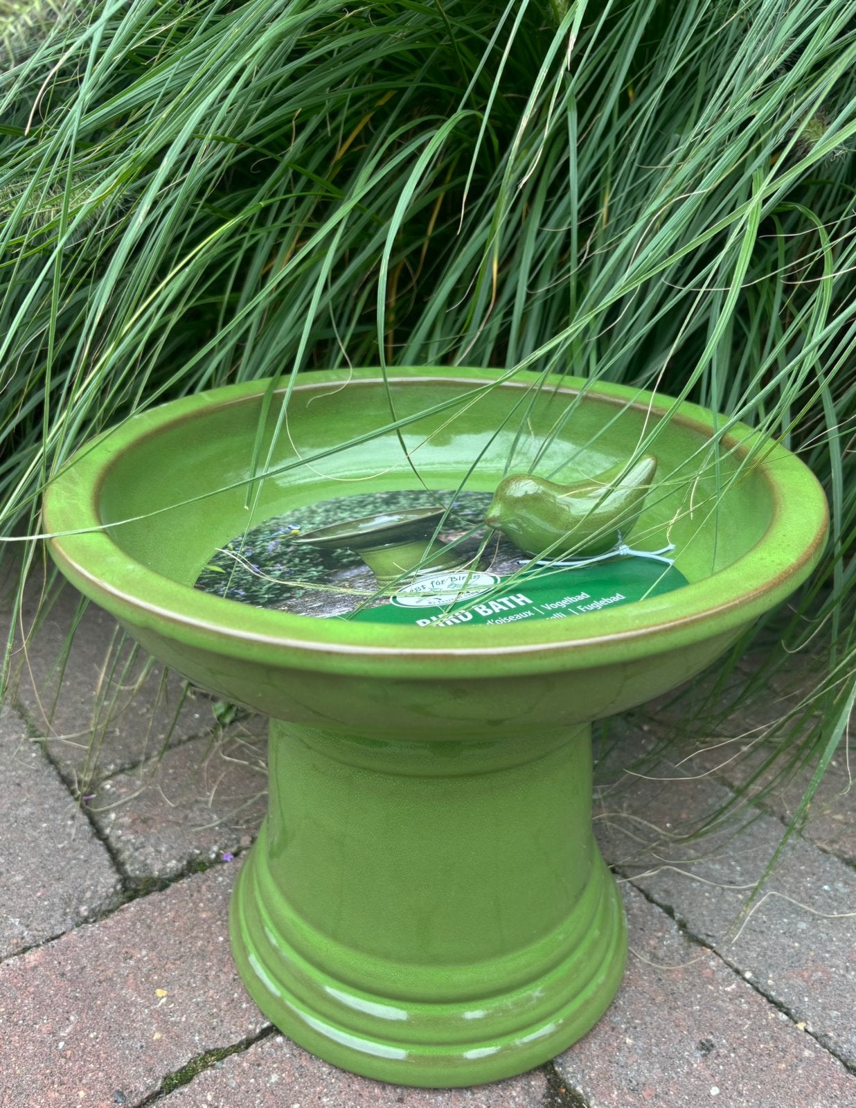 Vogelbad, Ophalen, Nieuw