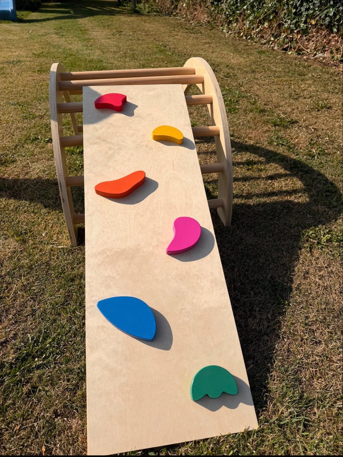Houten Klimrek met Klimplank, Kinderen en Baby's, Speelgoed | Buiten | Speeltoestellen, Ophalen, Zo goed als nieuw, Klimwand