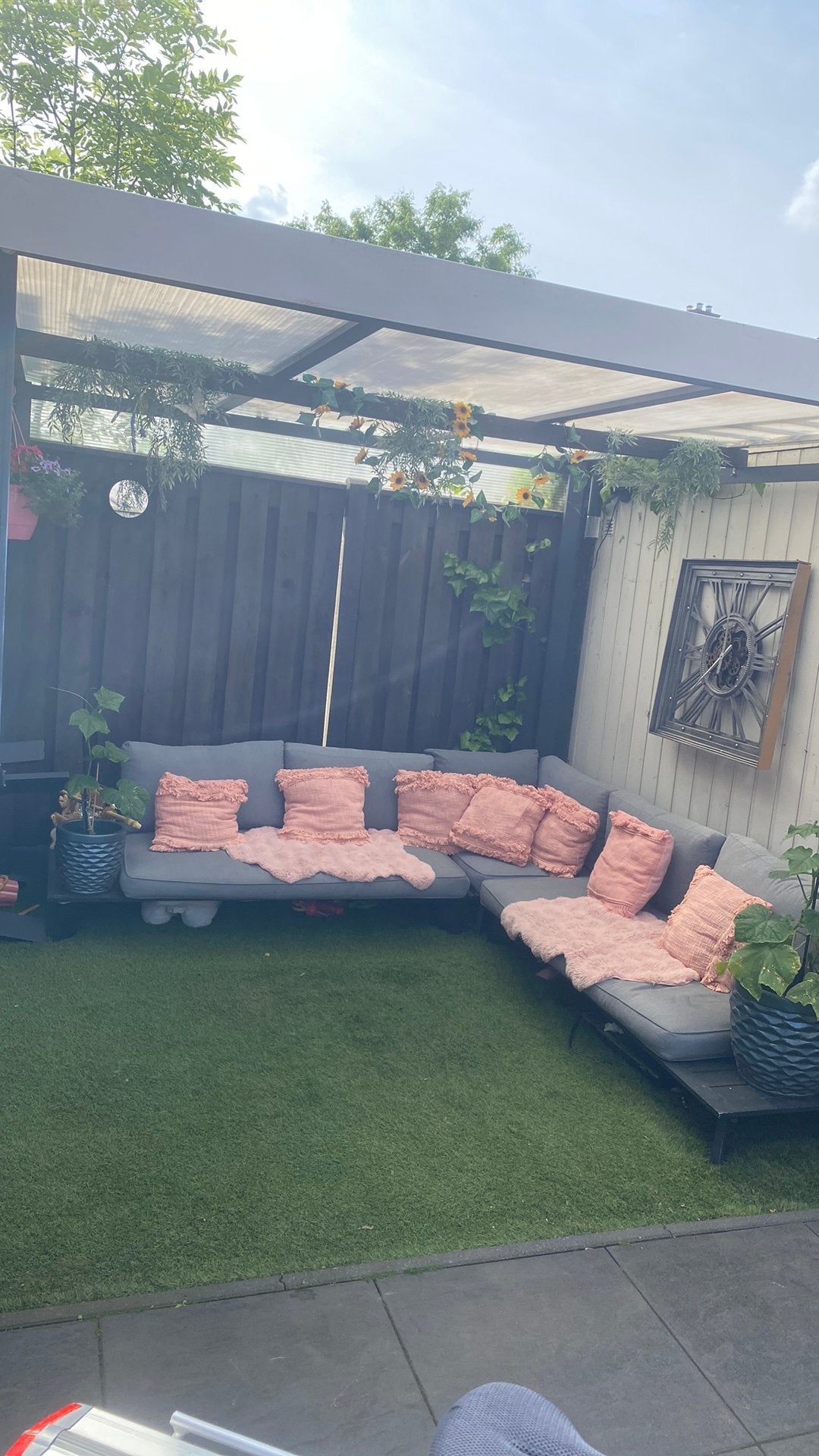 Tuin terras, Ophalen, Zo goed als nieuw