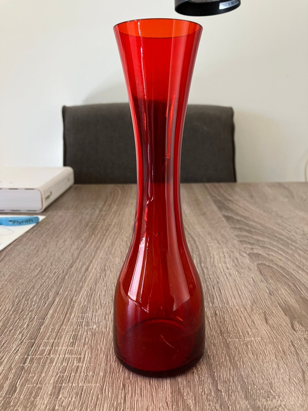 Te koop cadmium glas / vaasje, Ophalen of Verzenden, Zo goed als nieuw, Oranje, Glas